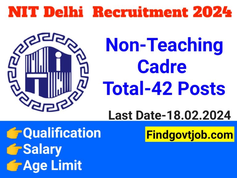 NIT Delhi Recruitment 2024