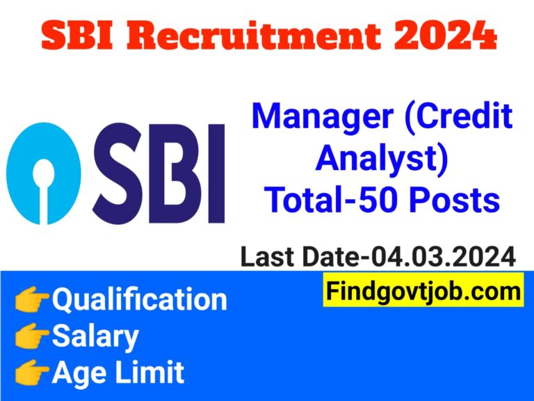 SBI Manager Recruitment 2024